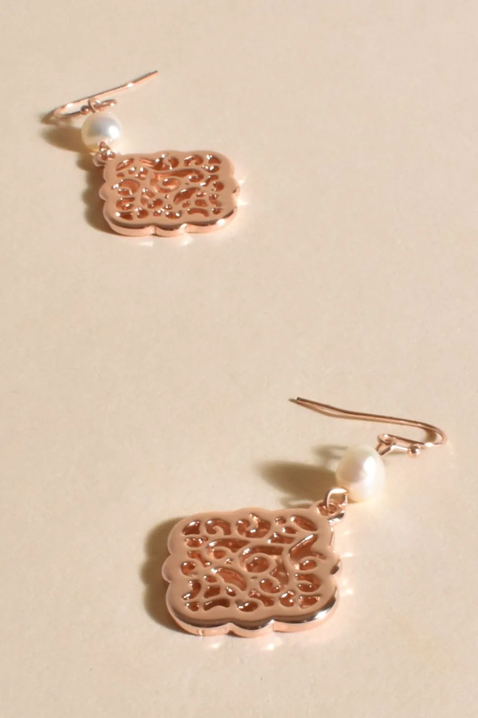 Adorne Monte Vintage Charm Hook Earrings | Gold