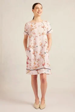 Alessandra Connie Linen Dress | Petal Blossom