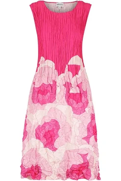 Alquema 3/4 Sleeve Smash Pocket Dress | Pink Roses
