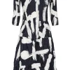 Alquema 3/4 Sleeve Smash Pocket Dress | Indigo Noise