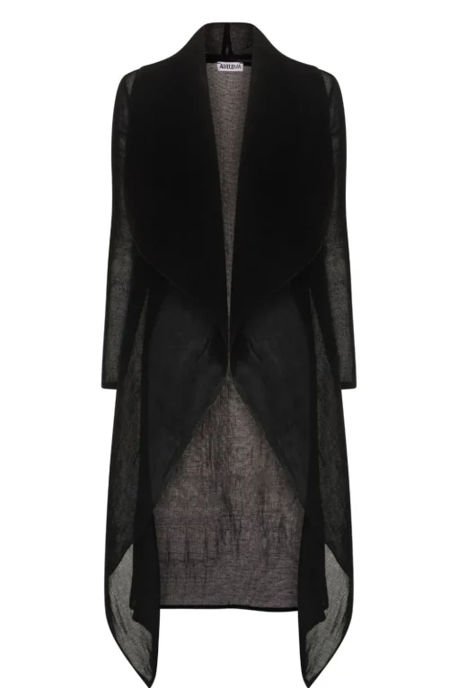 Alquema Collare Coat | Black