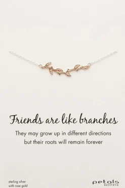 Branch Necklace | Rose Gold/Silver