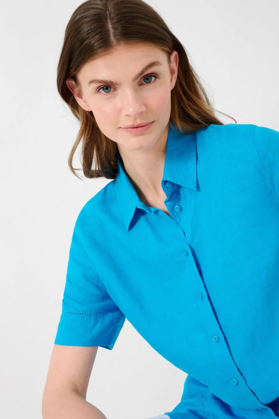 Brax Vel Blouse | Aqua