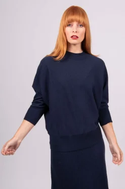 Bridge & Lord Dolman 3/4 Sleeeve Pullover | Navy