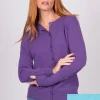 Bridge & Lord Essential Button Cardi | Tiffany Blue