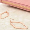 Cairo Geo Shape Hook Earrings | Rose