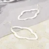 Cairo Geo Shape Hook Earrings | Silver