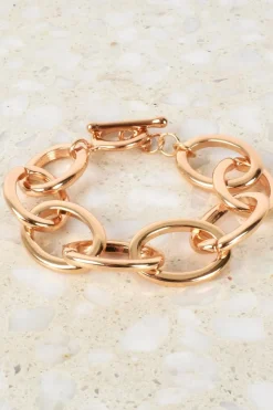 Chunky Chain Toggle Bracelet | Gold