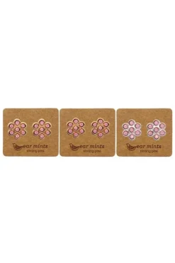 Ear Mints Crystal Flower | Rosewater Opal/Gold