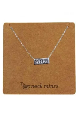 Ear Mints Cubic Rectangular Pendant | Silver