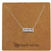 Ear Mints Cubic Rectangular Pendant | Rose Gold