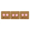 Ear Mints 7mm Round Enamel Stud | Fairy Wing Pink/Silver