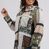 Elm Lifestyle Vetiver Patchwork Shirt | Patchwork Print