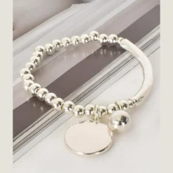 Essential Ball Disc Bracelet | Silver