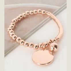 Essential Ball Disc Bracelet | Rose