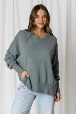 Fashion Express Aspen Slouchy Knit | Moss