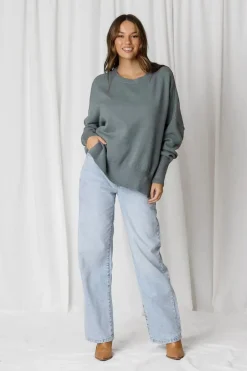 Fashion Express Aspen Slouchy Knit | Moss