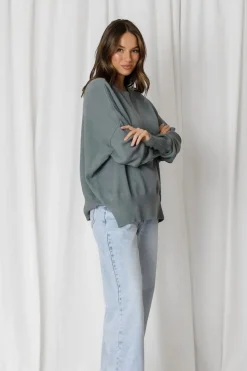 Fashion Express Aspen Slouchy Knit | Moss