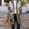 Fashion Express Aztec Cardigan | Olive