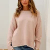 Fashion Express Blanket Stitch Canyon Knit | Blush