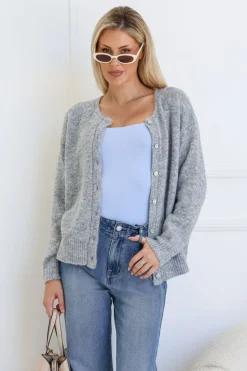 Fashion Express Camille Essential Cardi | Grey