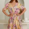 Fashion Express Eva Mini Dress | Flower Multi