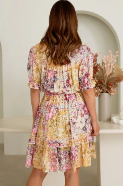 Fashion Express Eva Mini Dress | Flower Multi