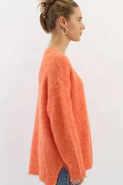 Fashion Express Frontier Wool Blend Jumper | Orange