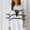 Fashion Express Jaydon Steer Long Sleeve Top | White