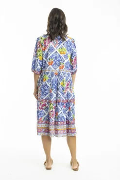 Fashion Express Lilah Boho Dress | Amalfi Blue