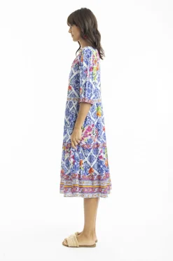 Fashion Express Lilah Boho Dress | Amalfi Blue