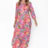 Fashion Express Melina Maxi Dress | Pink Floral