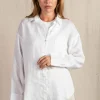 Fashion Express Millie Linen Shirt | White