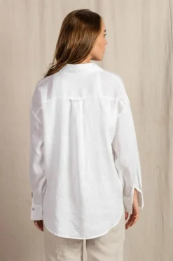 Fashion Express Millie Linen Shirt | White