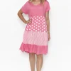 Fashion Express Nadia V-Neck Dress | Pink Lemonade