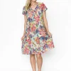 Fashion Express Nicola Dress | Dense Foliage