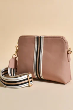 Fashion Express Palmer Vegan Leather Cross Body Bag | Peach