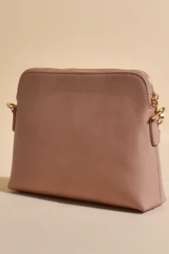 Fashion Express Palmer Vegan Leather Cross Body Bag | Peach