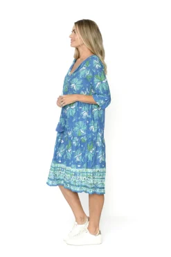 Fashion Express Rebecca Dress | Watercolour Sea