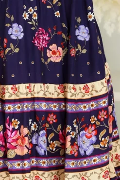 Fashion Express Zayla Midi Dress | Royal Florals
