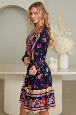 Fashion Express Zayla Mini Dress | Royal Florals