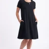FOIL Frock & Roll Dress | Black