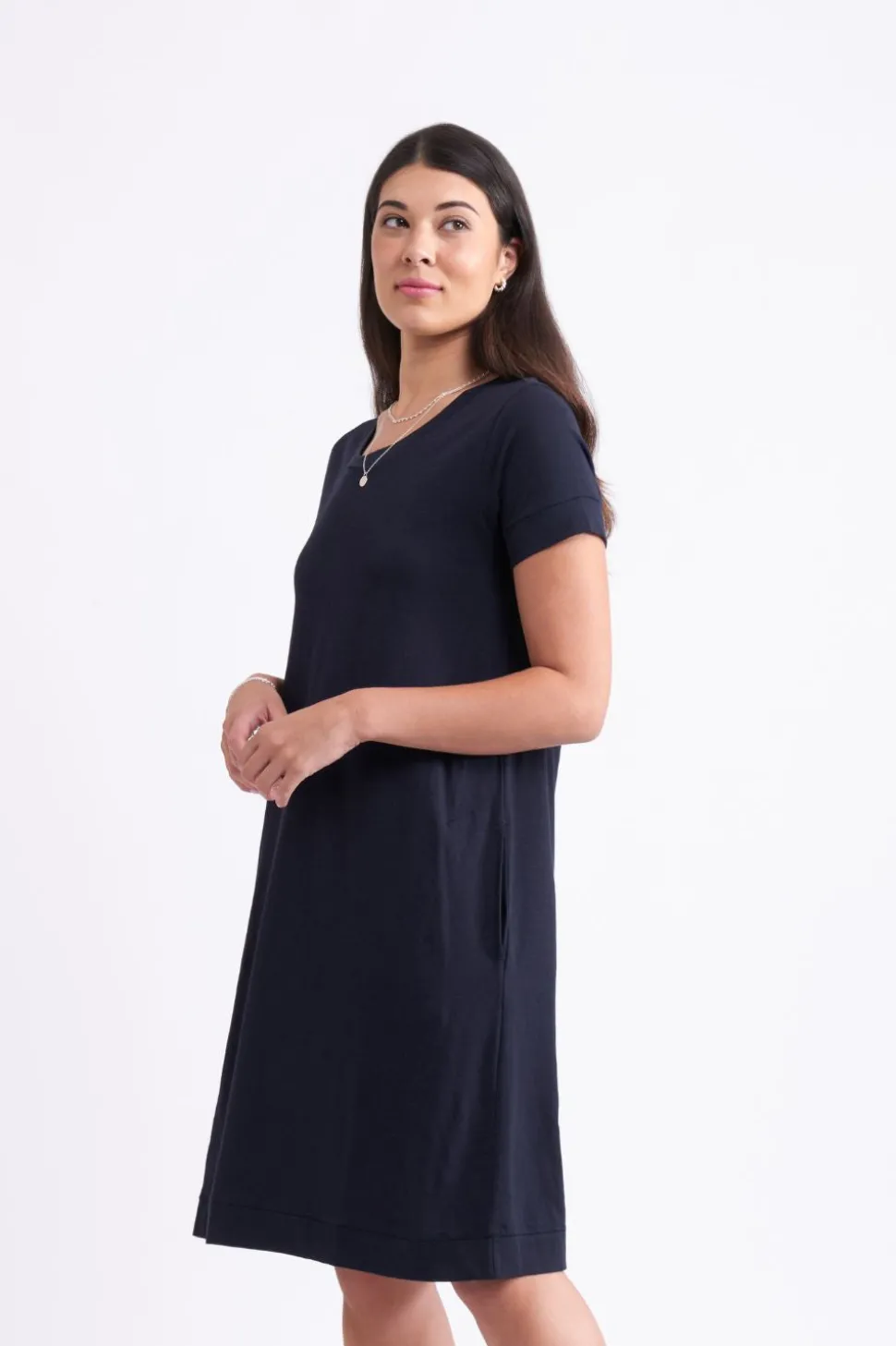 FOIL Frock & Roll Dress | True Navy