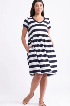 FOIL New Girl Dress | Navy Stripe