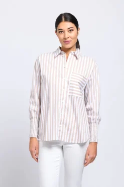 FOIL Off The Cuff Shirt | Sand Stripe