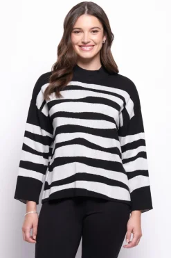 FOIL Zip Code Sweater | Mono Tiger