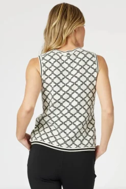 Gordon Smith Clover Top | Ivory/Black