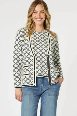 Gordon Smith Clover Top | Ivory/Black