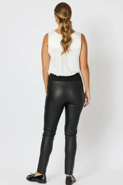 Hammock & Vine Leigh Wetlook Pant | Black