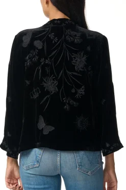 Johnny Was Aria Velvet Bolero | Black